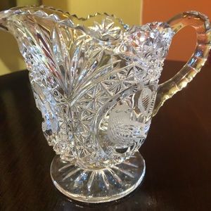 Beautiful Hofbauer Germany The Byrdes Collection Lead Crystal Tall Pitcher